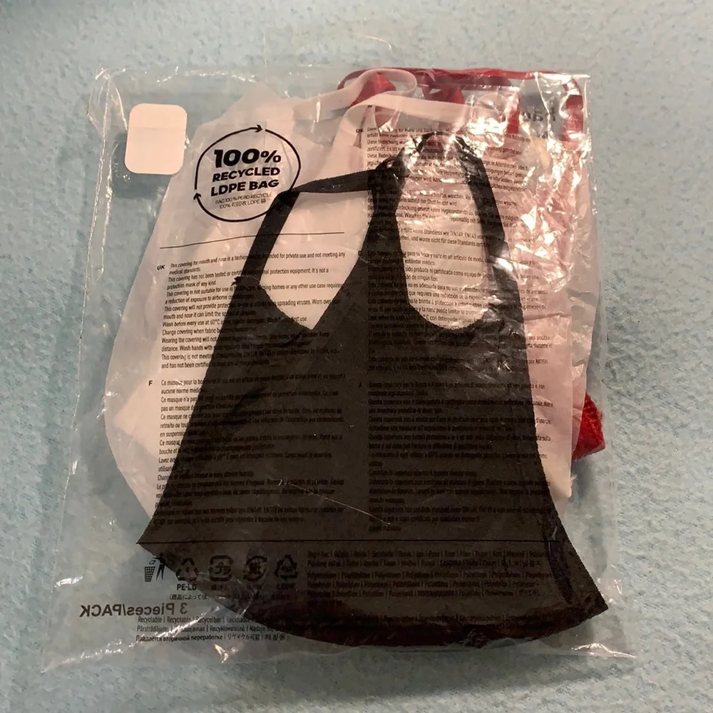 ADIDAS Unisex 3/set FACE COVER - Size S